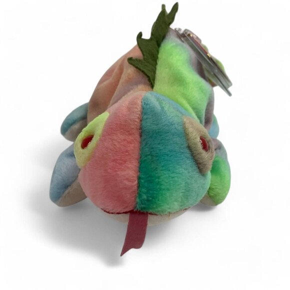 TY Beanie Babies Iggy The Iguana 8" Plush Toy Collectible Blue Green Pink 1997 - Picture 2 of 7